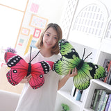 Simulation Soft Butterfly Plush Pillow Toy Stuffed Animals Butterfly Plush Kids Toys Cushion Home Decoration Girl Birthday Gifts