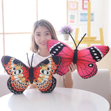 Simulation Soft Butterfly Plush Pillow Toy Stuffed Animals Butterfly Plush Kids Toys Cushion Home Decoration Girl Birthday Gifts