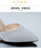 Mid-Heel Ankle Strap Closed Toe Sandals