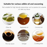 1PCS Black Transparent Kitchen Oil Bottle Cooking Oil Spray Olive Oil Bottle Fitness Barbecue Spray Oil Dispenser Household