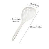 1 Pc White Large Capacity Spoon Withstand High Temperature Hung Dumplings Leaking Net Not Easy To Deform Kitchen Supplies