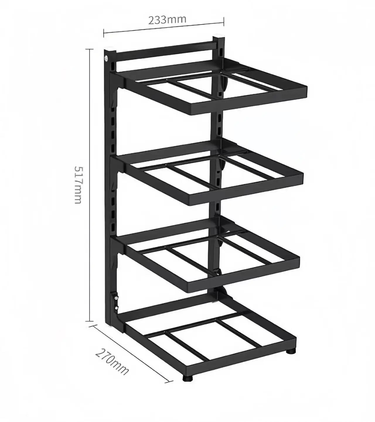 Kitchen Sink Storage Rack Multi-Layer Cooker Storage Rack For Home Stovetop Cabinets Adjustable Pot Rack