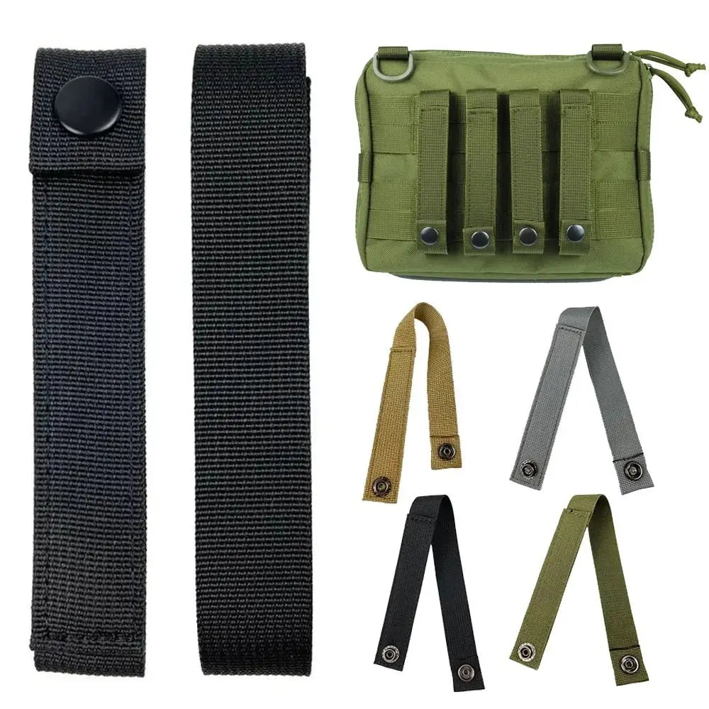 Climbing Carabiner Nylon Molle Ribbon Outdoor Sports EDC Webbing Buckle Hooks Bottle Holder