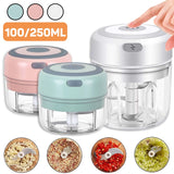 Electric Kitchen Food Chopper Mini Garlic Masher Crusher USB Portable Meat Grinder Vegetable Chopper For Kitchen Gadgets