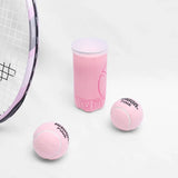 Pink tennis balls, 2 pieces