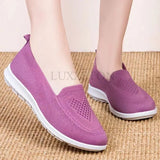 Women Flat Shoes 2024 Summer New Fashion Mesh Breathable Comfortable Women Foot Outdoor Hiking Casual Sports Shoes