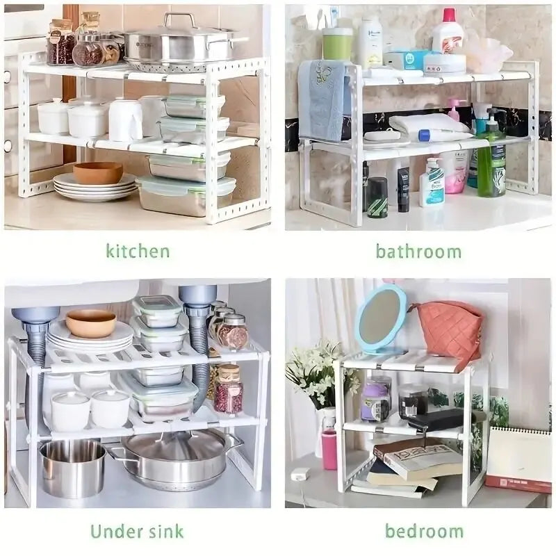 Cabinet Organizer Shelves, Stackable Kitchen Counter Shelves, Cabinet Organizer And Storage, Pantry Organizer