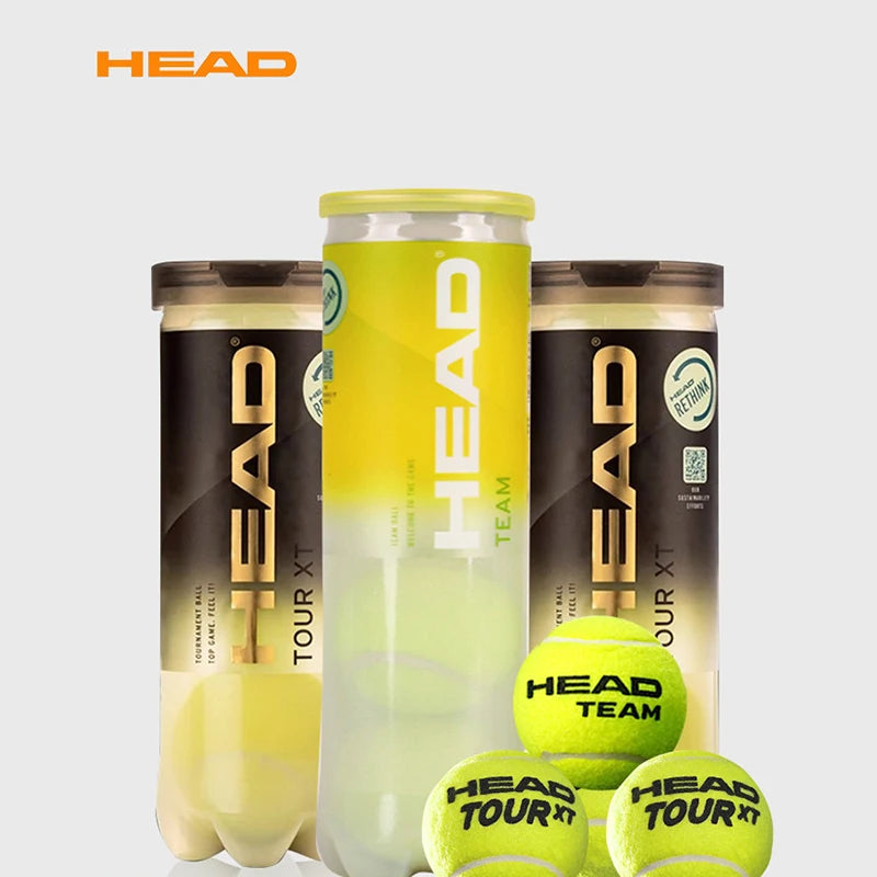 Professional HEAD Tennis Balls Competition Training Tennis Balls High Elastic Resistance HEAD TOUR Tennis Ball 4 Pcs For 1 Tank