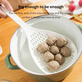 1 Pc White Large Capacity Spoon Withstand High Temperature Hung Dumplings Leaking Net Not Easy To Deform Kitchen Supplies