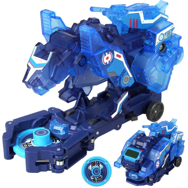 Screechers Wild Violence Transformation Anime Action Figure Robot Burst Deformation Car Beast 360° Flip Capture Chip Kids Toys