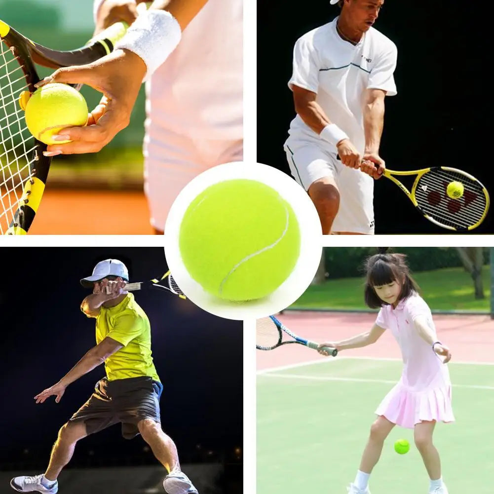 1PCS Tennis Balls High Bounce Practice Training Tennis For Dogs Bite 6.4CM High Flexibility Chemical Fiber Tennis Balls