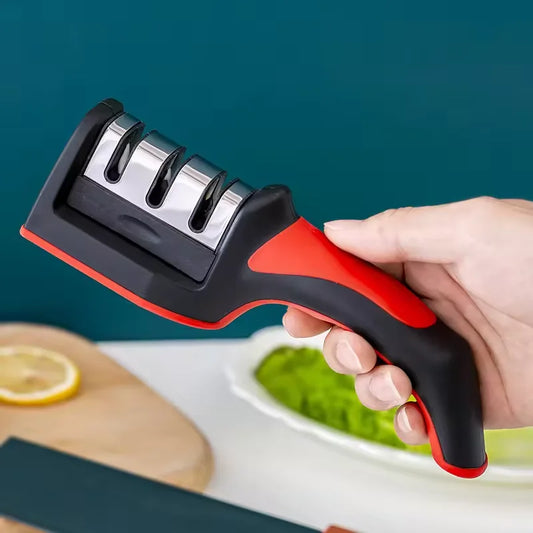 3 in 1Knife Sharpener Professional Kitchen 3 Stage Knife Sharpener for Straight and Ceramic Knives