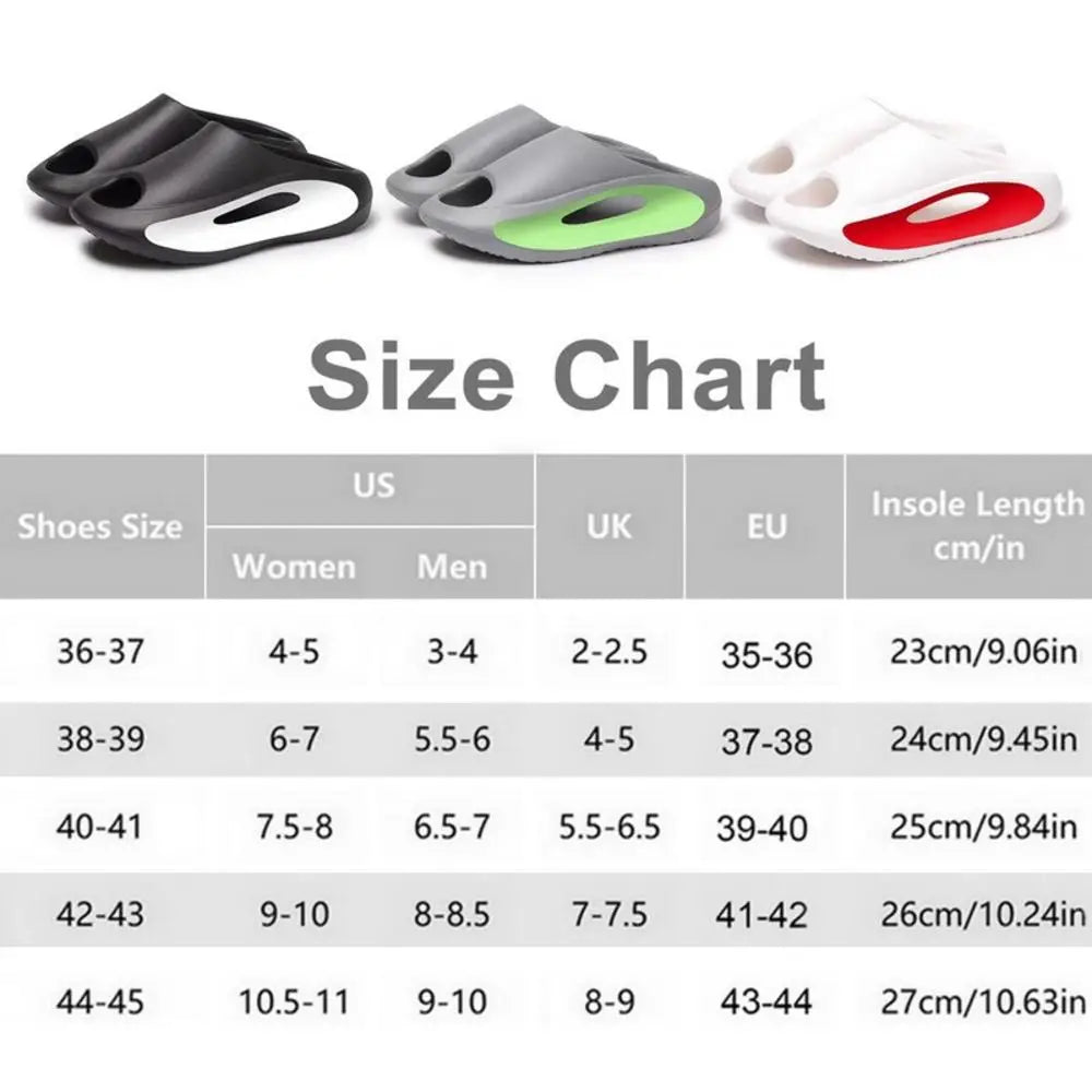 Men Sneaker Slippers Women Summer Thick Bottom Platform Slides Soft EVA Hollow Slippers Sports Sandals Casual Beach Shoes Unisex