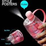 1pcs  Creative Water Cup Spray Cup Sports Water Cup Portable Cup Large Capacity Outdoor Cup