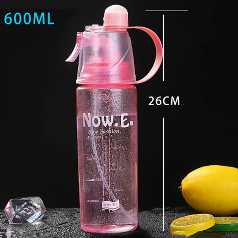 1pcs  Creative Water Cup Spray Cup Sports Water Cup Portable Cup Large Capacity Outdoor Cup