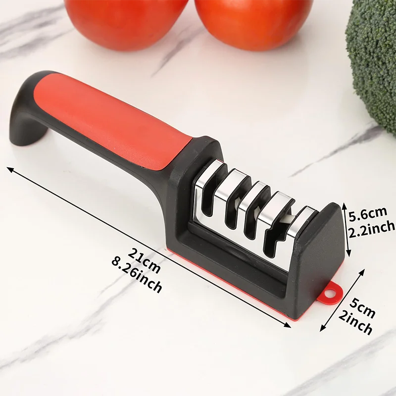 3 in 1Knife Sharpener Professional Kitchen 3 Stage Knife Sharpener for Straight and Ceramic Knives