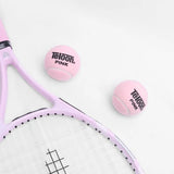 Pink tennis balls, 2 pieces