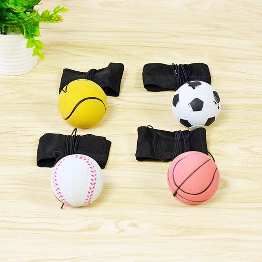 Return Sponge Rubber Hand Ball Game Exercises Bouncing Elastic Sport on Nylon String Children Kids Outdoor Toy Ball